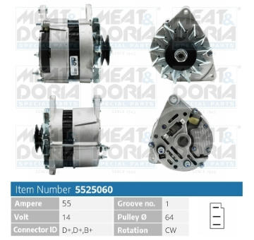 Alternátor MEAT & DORIA 5525060