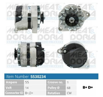 Alternátor MEAT & DORIA 5530234