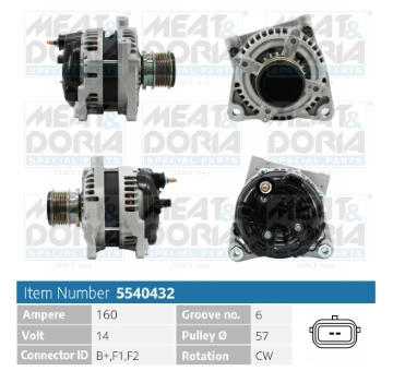Alternátor MEAT & DORIA 5540432