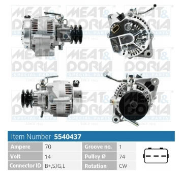 Alternátor MEAT & DORIA 5540437