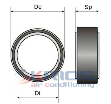 Lozisko, hridel kompresoru MEAT & DORIA K22078