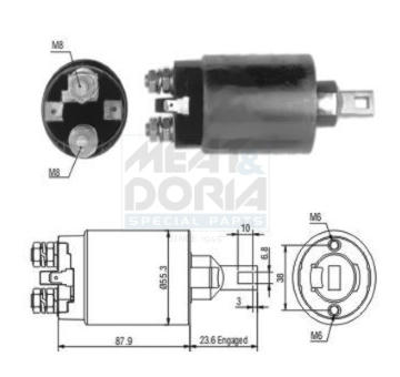 Elektromagnetický spínač pre żtartér MEAT & DORIA 46024