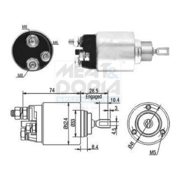 Elektromagnetický spínač pre żtartér MEAT & DORIA 46034