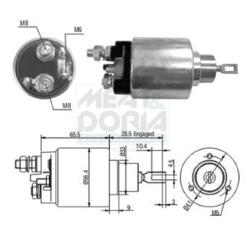 Elektromagnetický spínač pre żtartér MEAT & DORIA 46036