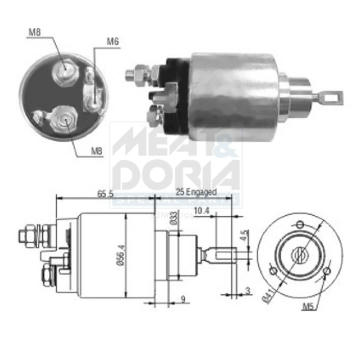 Elektromagnetický spínač pre żtartér MEAT & DORIA 46037