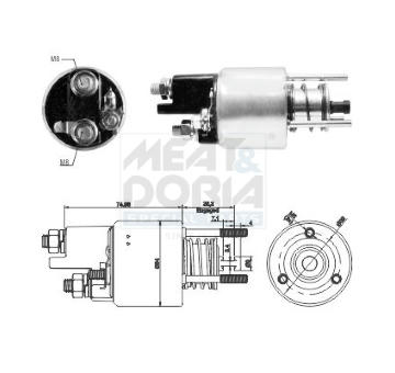 Elektromagnetický spínač pre żtartér MEAT & DORIA 46287