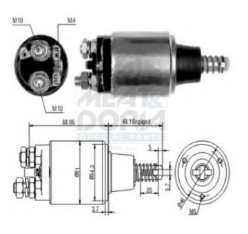 Elektromagnetický spínač pre żtartér MEAT & DORIA 46193