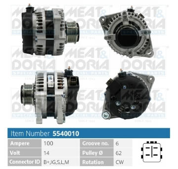 Alternátor MEAT & DORIA 5540010
