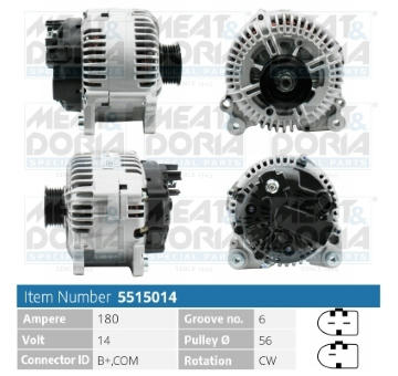 Alternátor MEAT & DORIA 5515014