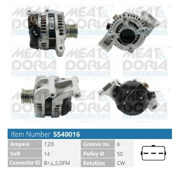 Alternátor MEAT & DORIA 5540016