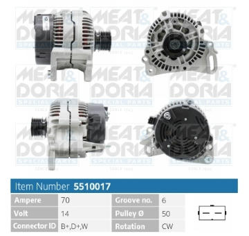 Alternátor MEAT & DORIA 5510017