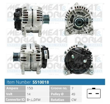 Alternátor MEAT & DORIA 5510018