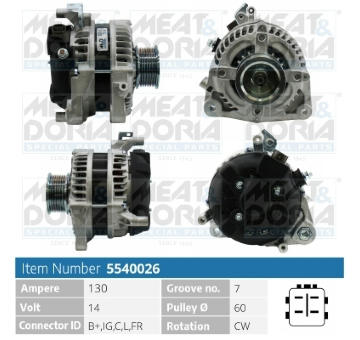 Alternátor MEAT & DORIA 5540026
