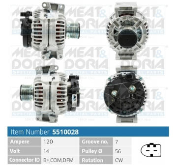 Alternátor MEAT & DORIA 5510028