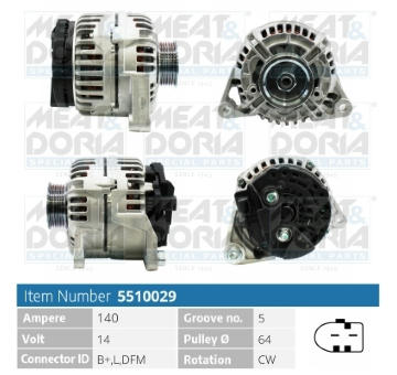 Alternátor MEAT & DORIA 5510029