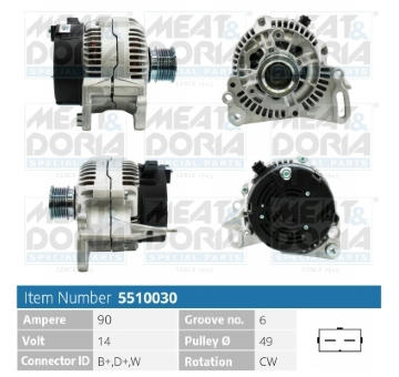 Alternátor MEAT & DORIA 5510030