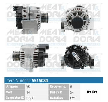 Alternátor MEAT & DORIA 5515034