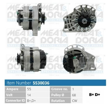 Alternátor MEAT & DORIA 5530036