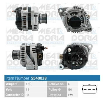 Alternátor MEAT & DORIA 5540038