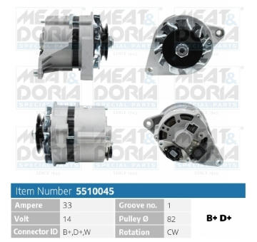 Alternátor MEAT & DORIA 5510045