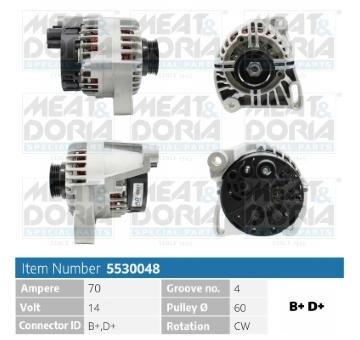 Alternátor MEAT & DORIA 5530048