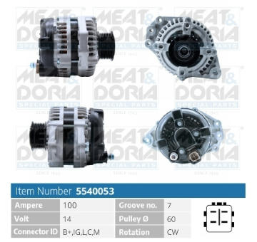 Alternátor MEAT & DORIA 5540053