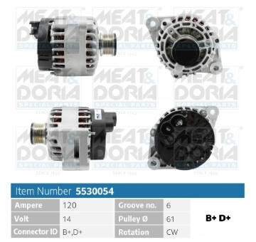 Alternátor MEAT & DORIA 5530054