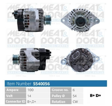 Alternátor MEAT & DORIA 5540056