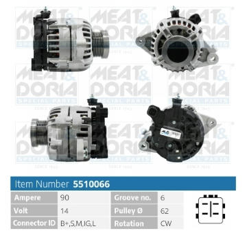 Alternátor MEAT & DORIA 5510066