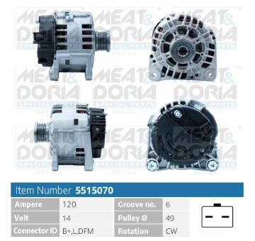 Alternátor MEAT & DORIA 5515070