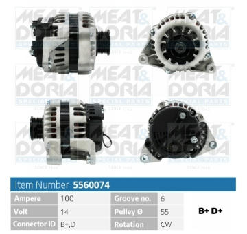 Alternátor MEAT & DORIA 5560074