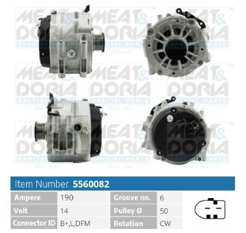Alternátor MEAT & DORIA 5560082