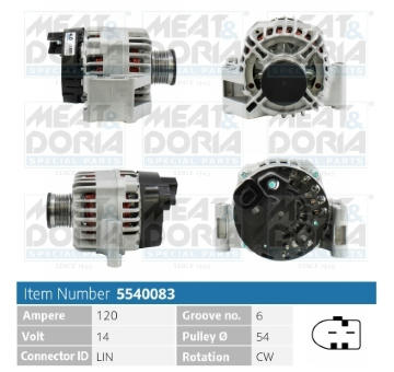 Alternátor MEAT & DORIA 5540083