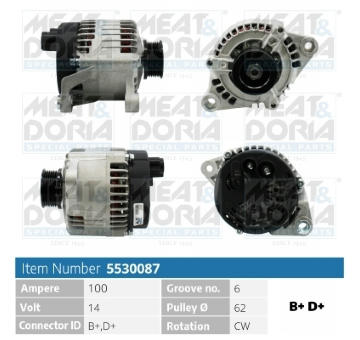 Alternátor MEAT & DORIA 5530087