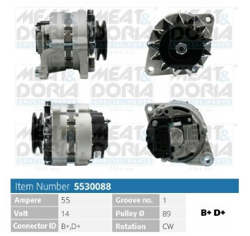 Alternátor MEAT & DORIA 5530088