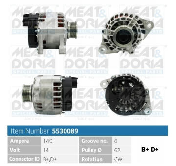 Alternátor MEAT & DORIA 5530089