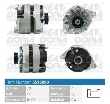 Alternátor MEAT & DORIA 5515090