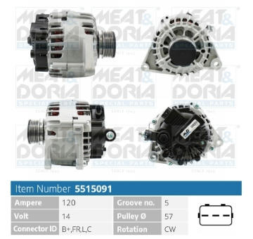 Alternátor MEAT & DORIA 5515091