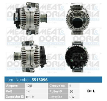 Alternátor MEAT & DORIA 5515096