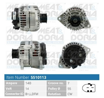 Alternátor MEAT & DORIA 5510113