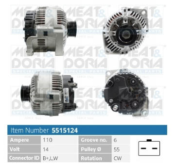 Alternátor MEAT & DORIA 5515124