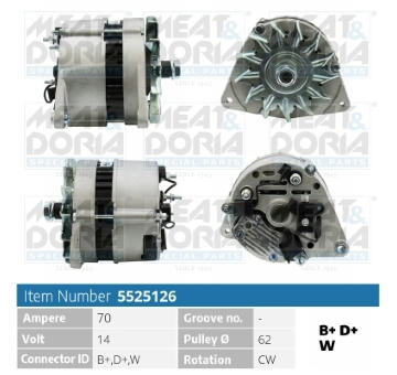 Alternátor MEAT & DORIA 5525126