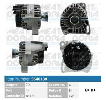 Alternátor MEAT & DORIA 5540130