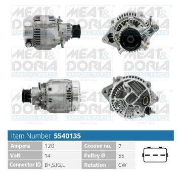 Alternátor MEAT & DORIA 5540135