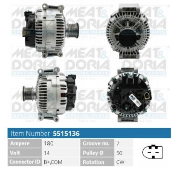 Alternátor MEAT & DORIA 5515136