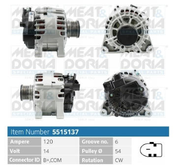Alternátor MEAT & DORIA 5515137