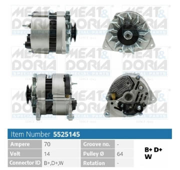 Alternátor MEAT & DORIA 5525145