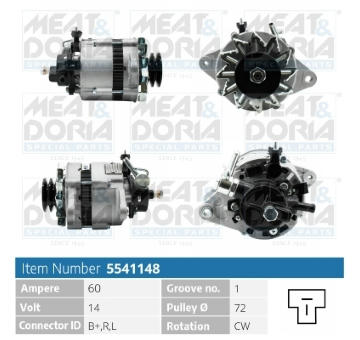 Alternátor MEAT & DORIA 5541148