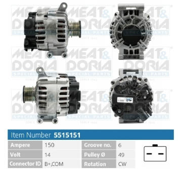 Alternátor MEAT & DORIA 5515151