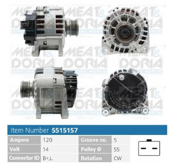 Alternátor MEAT & DORIA 5515157